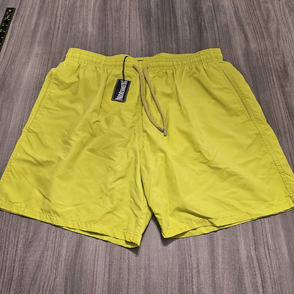 New‎ Vilebrequin MOOREA WATER-REACTIVE SAND Swim Trunks- 3XL MEN- YELLOW - XXXL